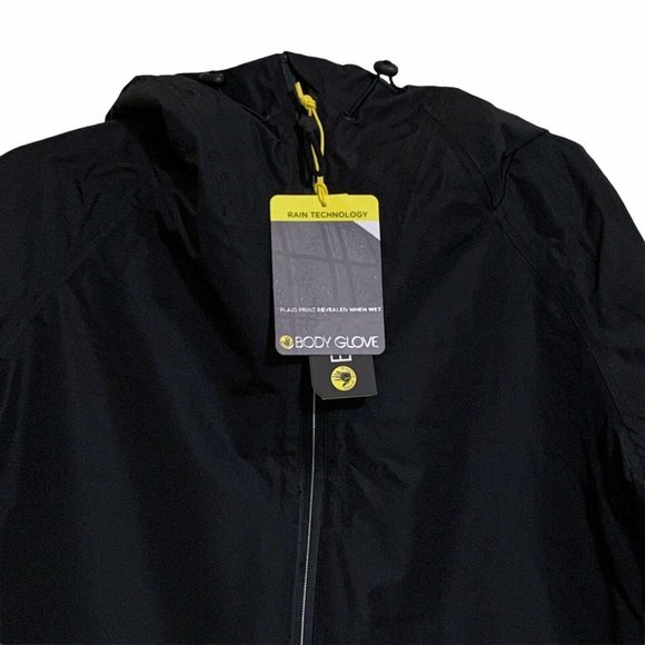 Body Glove Cropped Rain Jacket Black Size Small - Picture 6 of 12